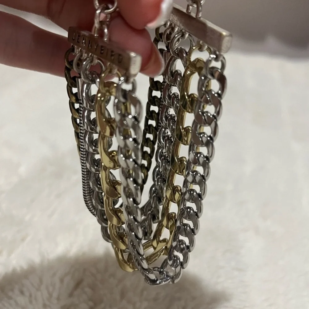 JENNY BIRD Austin Cuff mixed metals bracelet - Picture 2 of 5